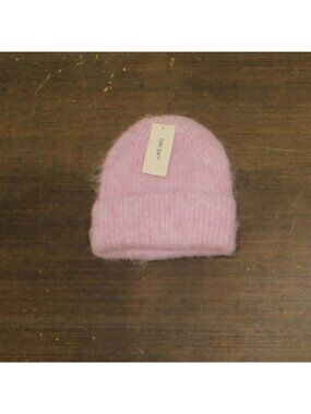 NWT On 34th Womens Solid Brushed Beanie Rolled Cuff MO1542505 Blush Pink.
